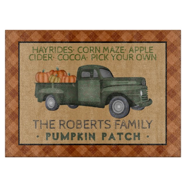 Vintage Pumpkin Patch Farm Rustic Fall Pached (Framsidan)