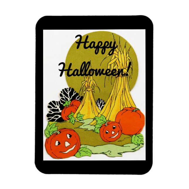 Vintage Pumpkin Patch Magnet (Vertikal)