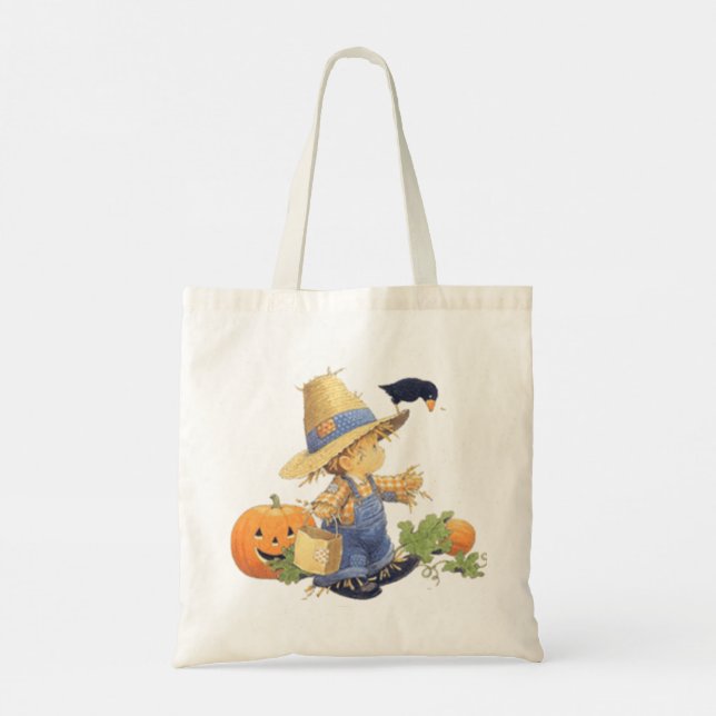 Vintage Pumpkin Patch Tygkasse (Baksida)