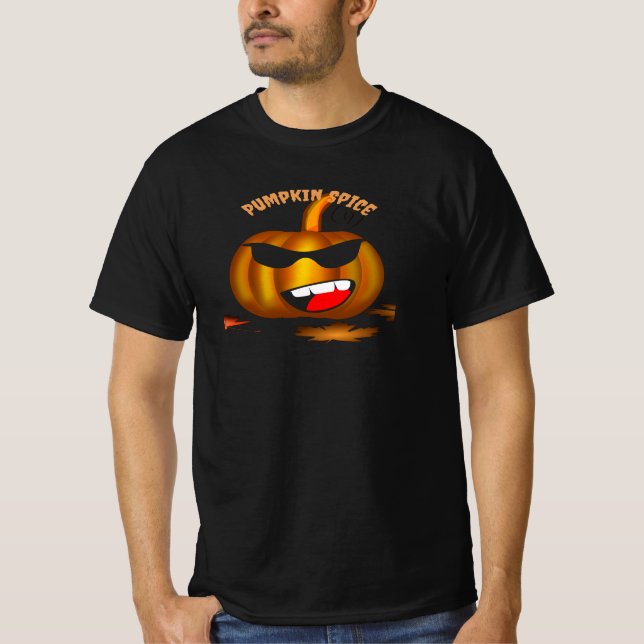 Vintage Pumpkin Spice Carving T Shirt (Framsida)