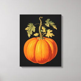 Vintage Pumpkin-utskrift Canvastryck