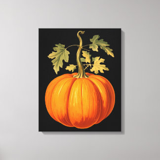 Vintage Pumpkin-utskrift Canvastryck