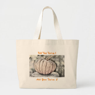 Vintage Pumppumpor höst färger vattenfärg Thro Jumbo Tygkasse