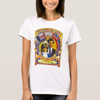 Vintage Punk 80'sroyal bröllop Charles and Di T-shirt