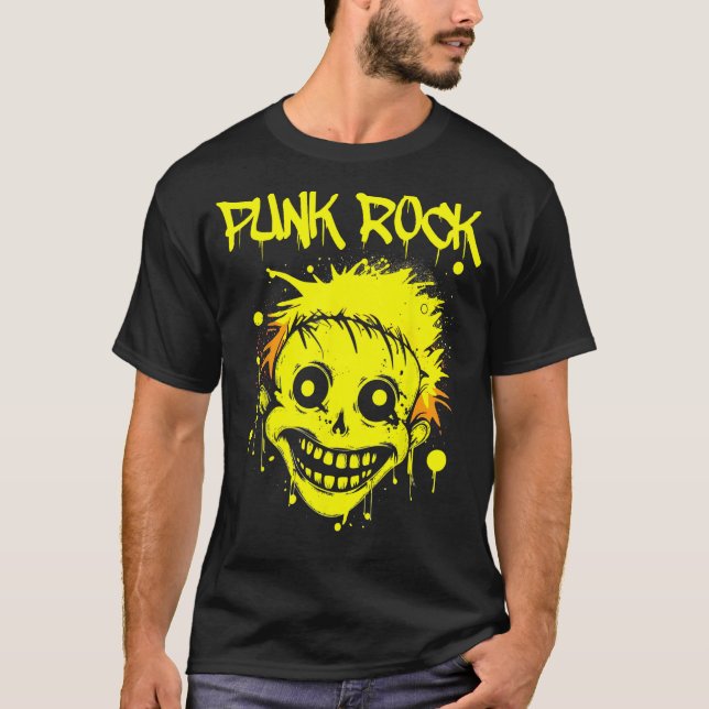 Vintage Punk Rock-konsert  Punk T Shirt (Framsida)