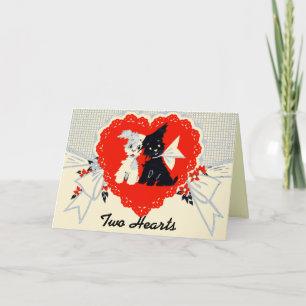 Vintage Puppy Valentine Card! Helgkort