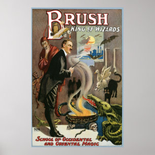 Vintage Push, Kung of Wizards 1915 Poster