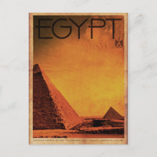 Vintage Pyramids Egypten Resevykort Vykort