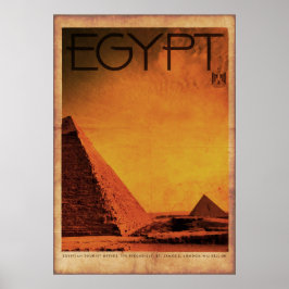 Vintage Pyramids Egypten Travel Poster