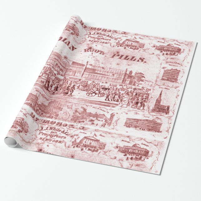 "Vintage-Quackery" Presentpapper (Utrullad)