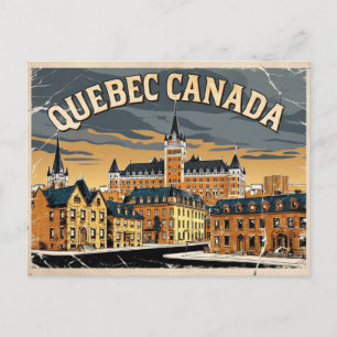 Vintage Quebec, Kanada Vykort