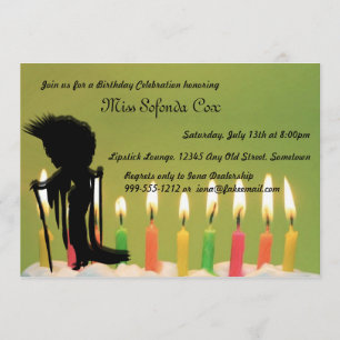 Vintage Queen Anpassningsbar Birthday Inbjudningar