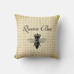 Vintage Queen Bee Kudde