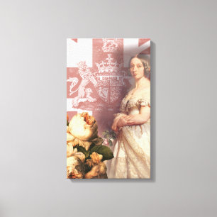 Vintage Queen Victoria Canvastryck
