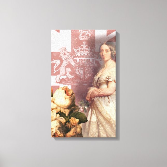 Vintage Queen Victoria Canvastryck (Framsida)