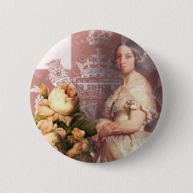 Vintage Queen Victoria Knapp (Framsida)