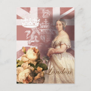 Vintage Queen Victoria London Vykort