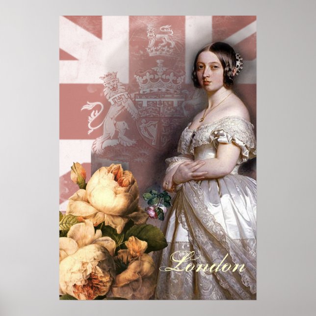 Vintage Queen Victoria Poster (Framsidan)
