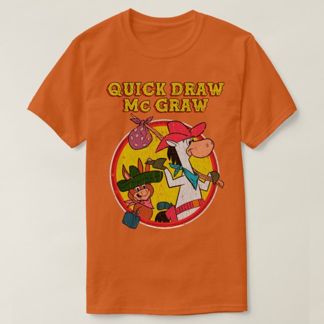 Vintage Quick Draw McGraw T Shirt (Design framsida)