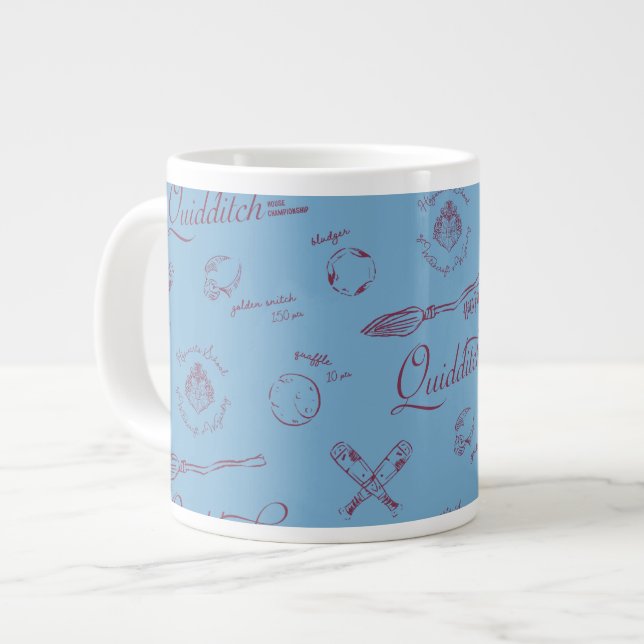 Vintage QUIDDITCH™ Broderimönster Jumbo Mugg (Framsida vänster)