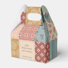 Vintage Quilt Baby Shower Presentlåda