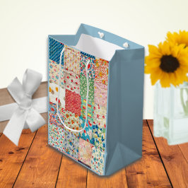 Vintage Quilt Mönster Gift Bag