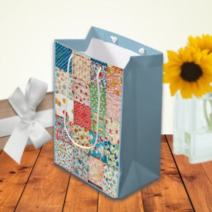 Vintage Quilt Mönster Gift Bag