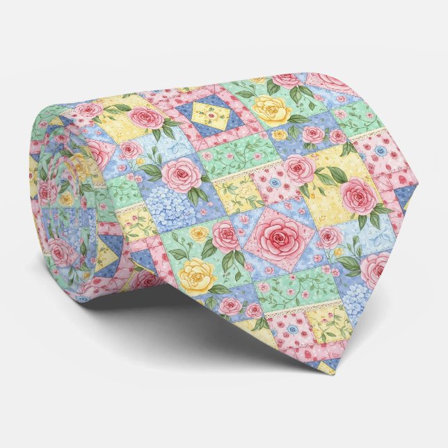 Vintage Quilt Rosmönster Slips (Rullad)