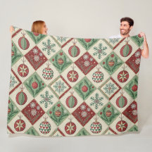 Vintage Quiltat Julmönster