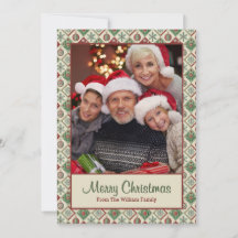 Vintage Quilted-jul-Anpassningsbar-foto Mönster