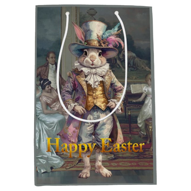 Vintage rabbit top hat Happy Easter (Framsidan)