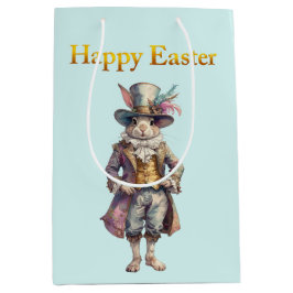 Vintage rabbit top hat Happy Easter
