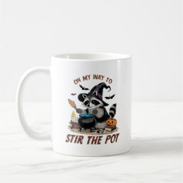 Vintage Raccoon Halloween Kaffemugg