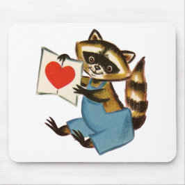 Vintage Raccoon Kärlek Musmatta