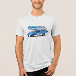 Vintage Race Car Tribend T-shirt | Byggd för Apex
