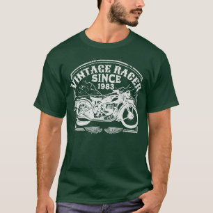 Vintage Racer sedan 1983 Retro Motorcyc T Shirt