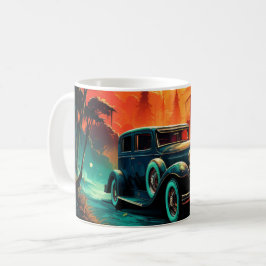 Vintage Racer Sunset T-shirt Kaffemugg