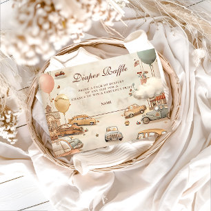 Vintage Racing Baby Shower Tilläggskort
