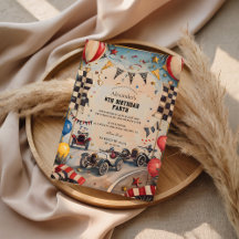 Vintage Racing Boys Birthday Party