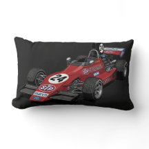 Vintage Racing Car & Turbo Snail Ländryggskudde |