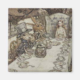 Vintage Rackham Mad Tea Party Alice i Wonderland Magnet