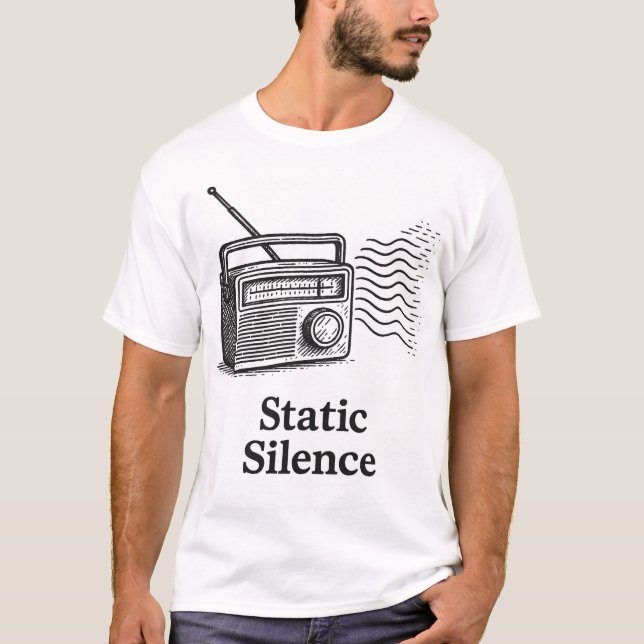 Vintage Radi titled : Static Silent T Shirt (Framsida)