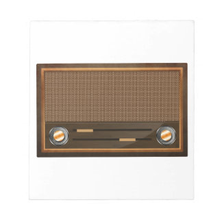 Vintage radio anteckningsblock
