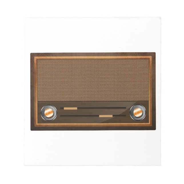 Vintage radio anteckningsblock (Framsida)