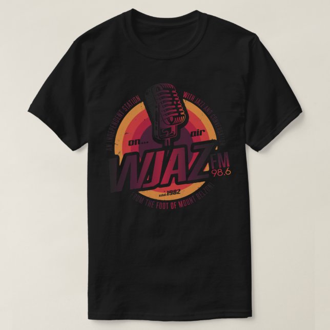 Vintage Radio Design WJAZ Classic T Shirt (Design framsida)