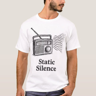 Vintage Radio med titeln: Statisk Tystnad T Shirt