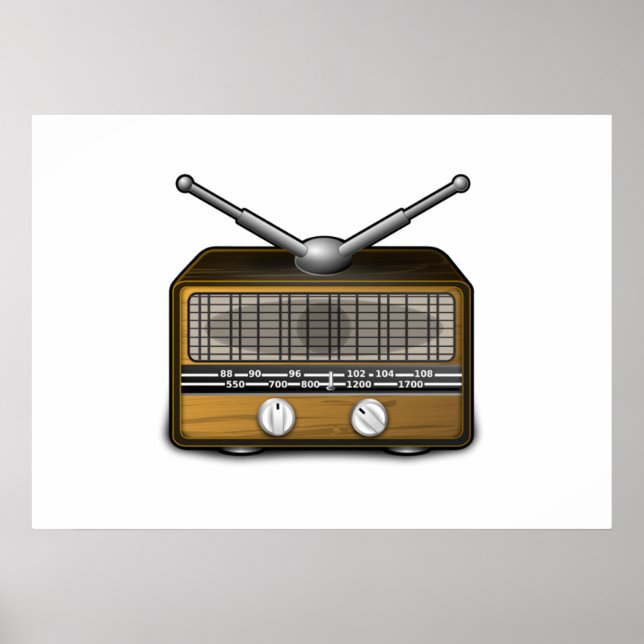 Vintage Radio Poster (Framsidan)