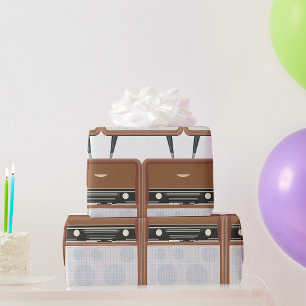 Vintage Radio Retro Music Älskare i mitten av århu Presentpapper