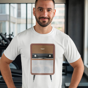 Vintage Radio Retro Music Älskare i mitten av århu T Shirt