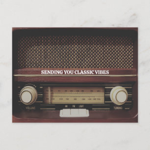 Vintage Radio Vykort